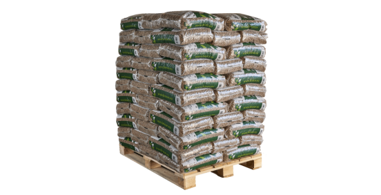 Palette de granulés de bois Biosar Dyneff