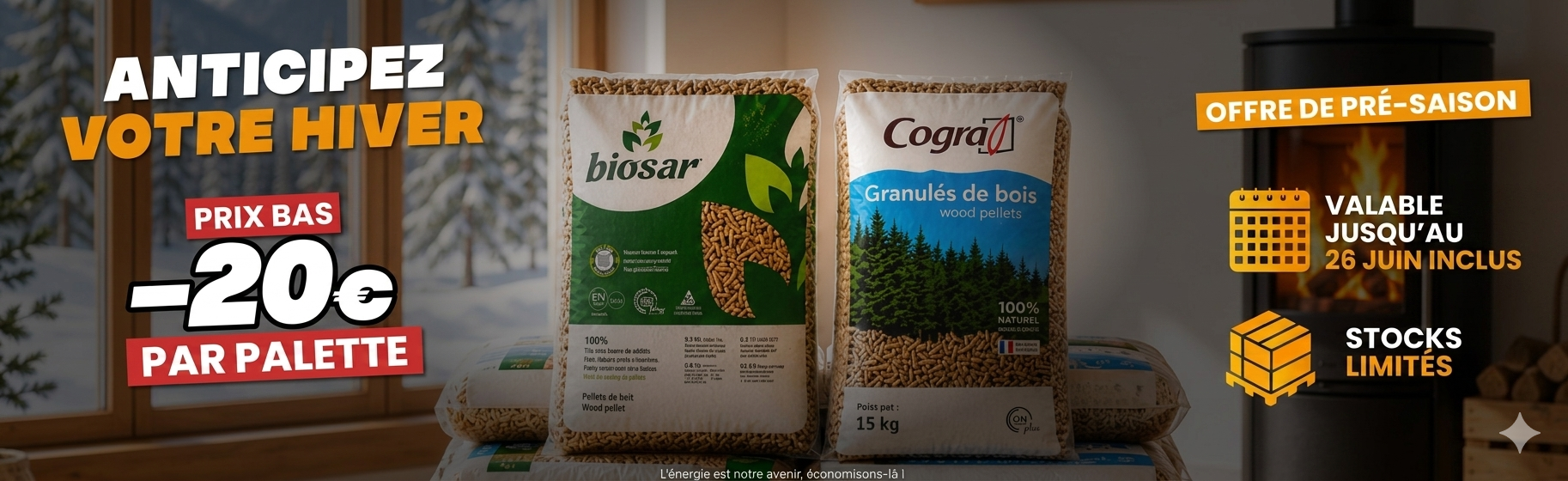 Promotions granul&eacute;s de bois