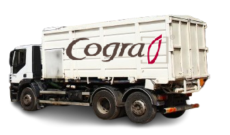 Camion souffleur de granul&eacute;s de bois Cogra - Dyneff
