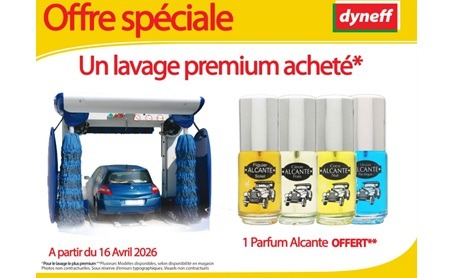 1 Parfum Alcante offert pour un lavage premium achet&eacute;