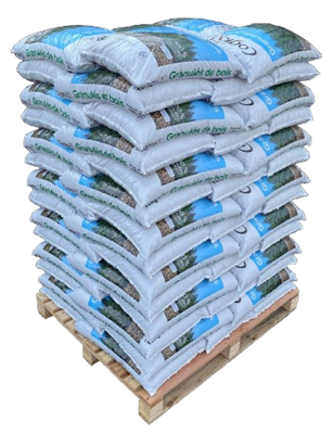 Palette de granul&eacute;s de bois Cogra - Dyneff