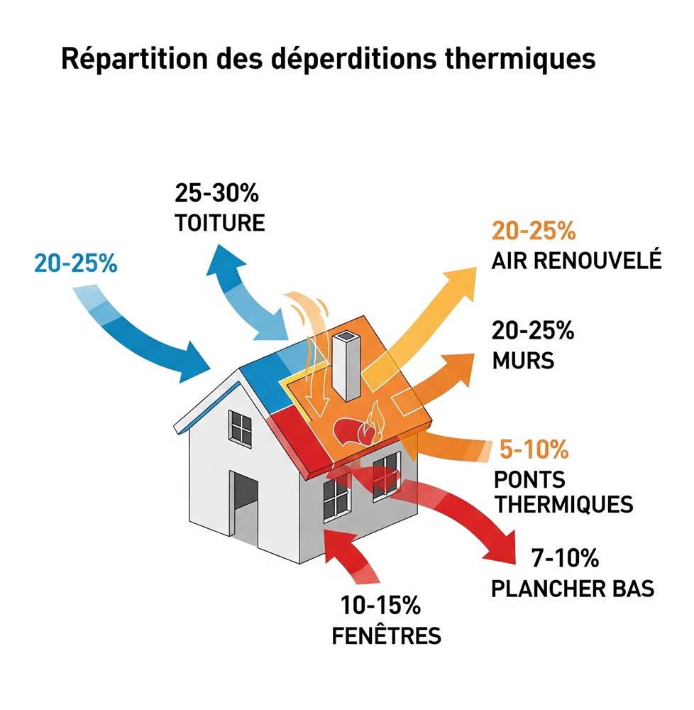 Déperdition énergétique - Dyneff