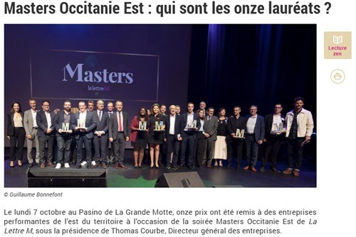 Masters Occitanie Est : qui sont les onze lauréats ?