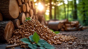 stockage des granulés de bois 