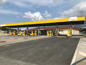 Ouverture de la station autoroutière d'Arzens Sud (A61)