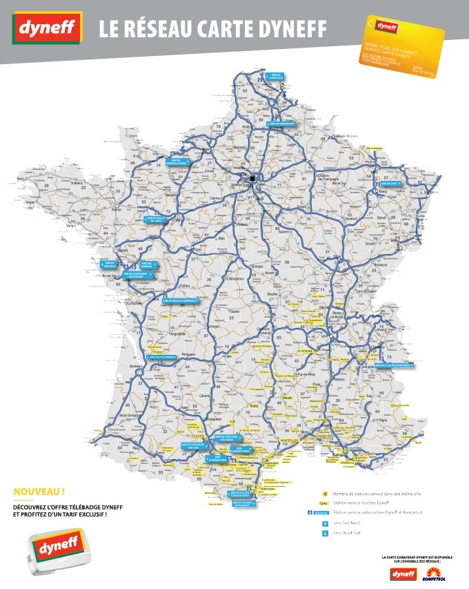 Carte des stations-service Dyneff