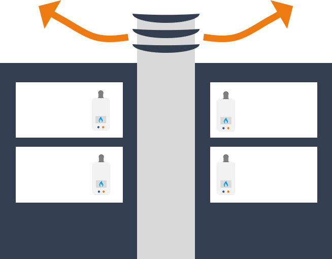 conduit évacuation 
