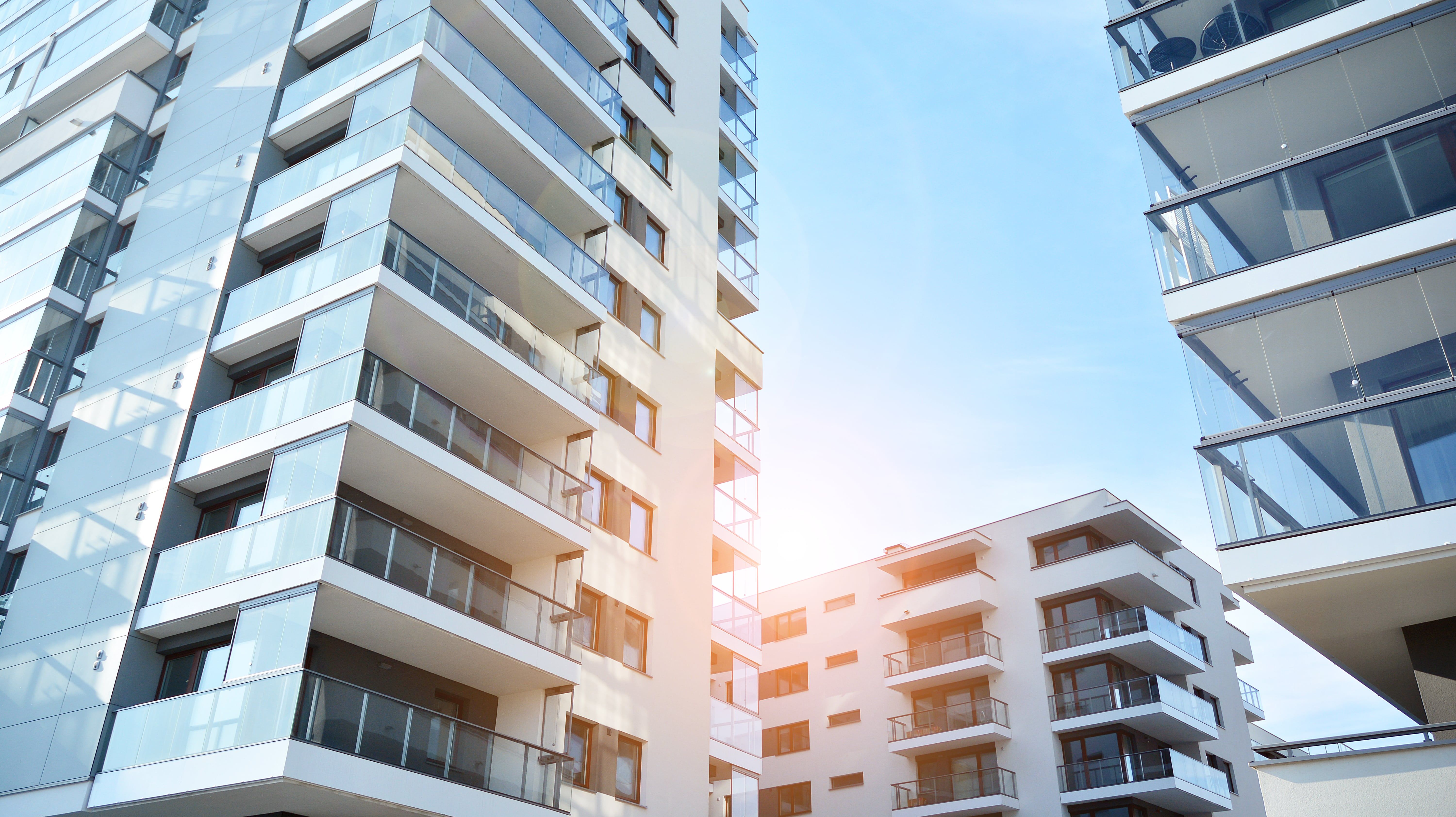 architectural details modern apartment building modern european residential apartment building min