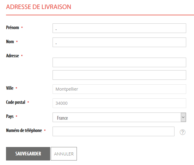 adresse livraison adresse livraison