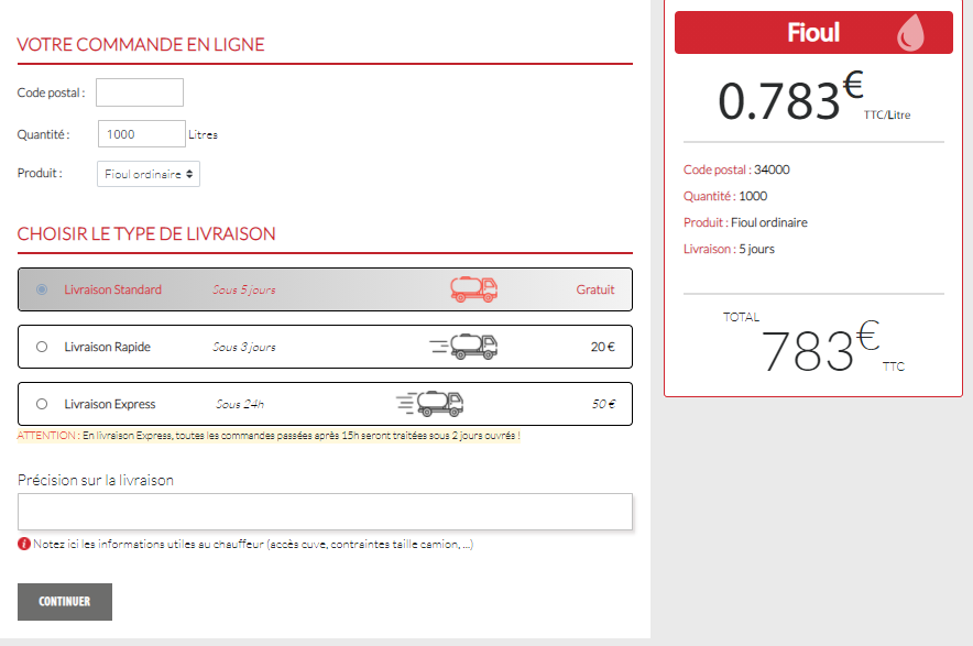 details commande details commande